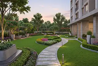 Landscaped Garden at Mahindra Rivenza